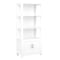 Martha Stewart Hutton Four Tier Shaker Style Bookcase with Storage Cabinet in White with Polished Brass Hardware ZG-053-WH-GLD-MS - alternate 7